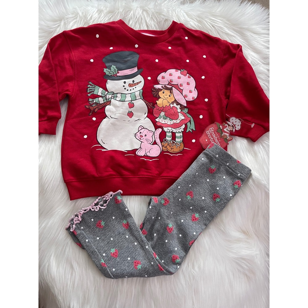 Strawberry Shortcake Toddler Girls Graphic Sweatshirt Flare Leggings Set 2T